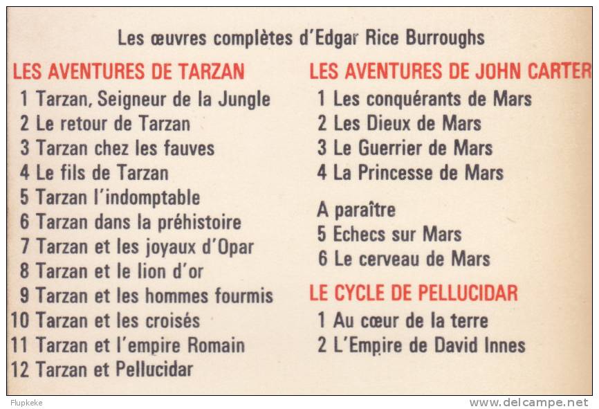 Édition Spéciale Tarzan 10 Tarzan Et Les Croisés Edgar Rice Burroughs Denoël 1970 - Denoël