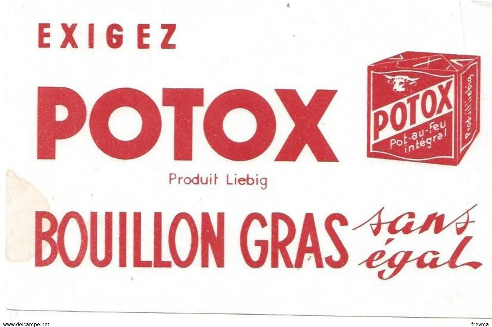 Buvard Potox Produit Liebig - Minestre & Sughi