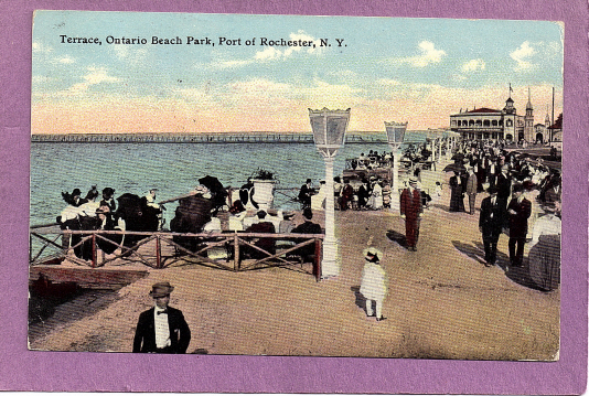 Terrace, Ontario Beach Park, Port Of Rochester.  1913 - Rochester