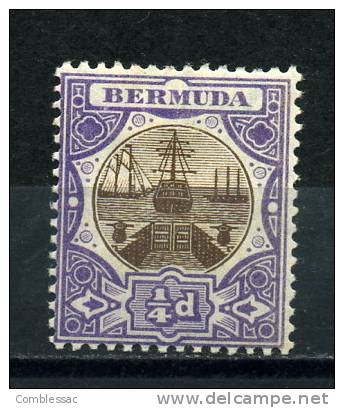 BERMUDA      1906    1/4d   Brown  And  Violet    MH - Bermuda