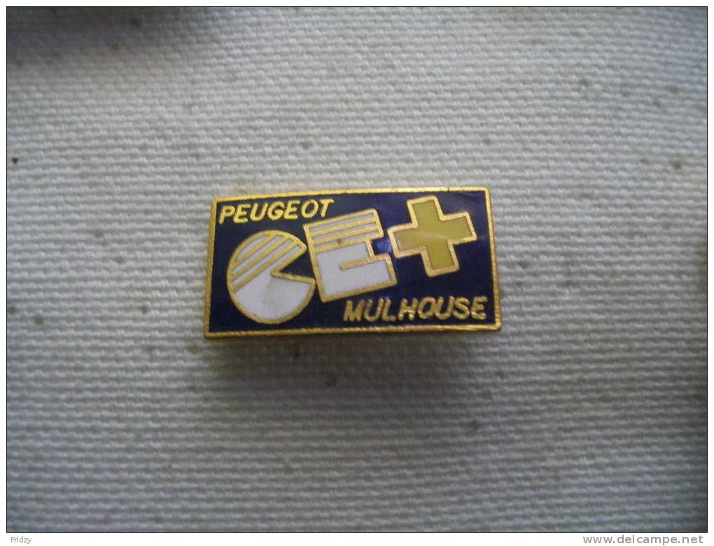 Pin´s Carte CE+        Usine Peugeot Mulhouse - Peugeot