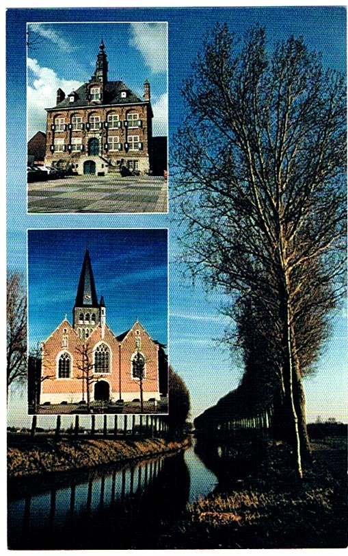 Zomergem Kerk En Gemeentehuis - Zomergem
