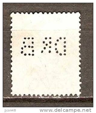 GB 1912-24  KGV  1d (o) SG.357 (wmk Royal Cypher)Perfin - Gezähnt (perforiert)