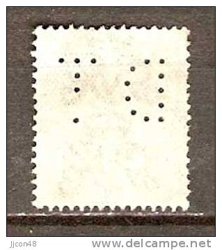 GB 1912-24  KGV  4d (o) SG.379 (wmk Royal Cypher) Perfin - Gezähnt (perforiert)