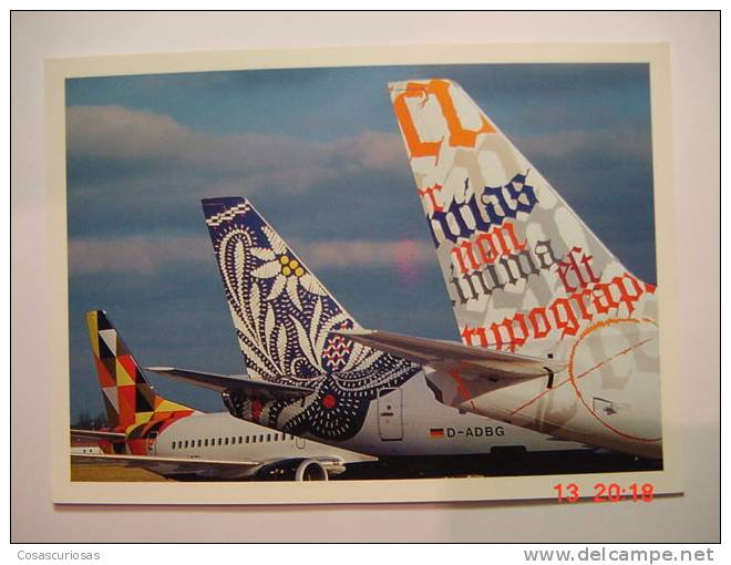 2166 BOEING 737.300 DEUTSCHE BA AVION POSTCARD  YEARS  1970 OTHERS IN MY STORE - 1946-....: Moderne