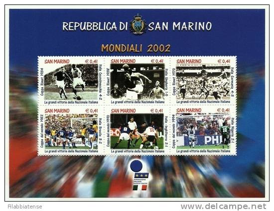 2002 - BF 75 Mondiali Di Calcio   ++++++ - Neufs