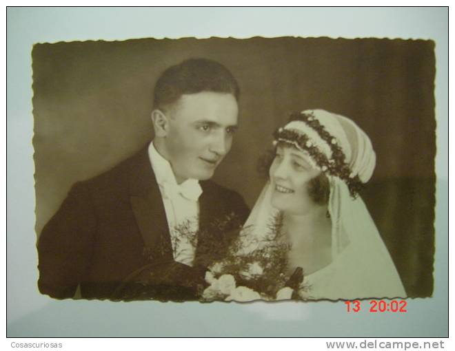 2058 BODA WEDDING MARRIAGE  GERMANY DEUTSCHLAND POSTCARD PHOTO YEARS 1920 OTHERS IN MY STORE - Huwelijken