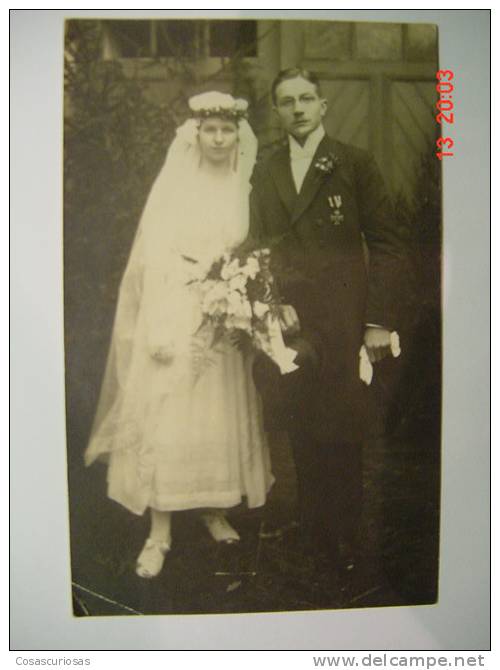 2062 BODA WEDDING MARRIAGE  GERMANY DEUTSCHLAND POSTCARD PHOTO YEARS 1920 OTHERS IN MY STORE - Matrimonios
