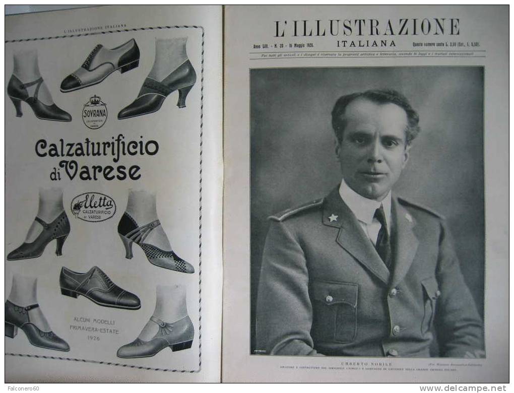 L´ILLUSTRAZIONE  ITALIANA N° 20 / 16  Maggio 1926 - Ante 1900