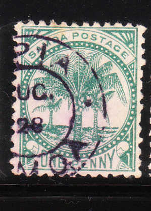 Samoa 1886-1900 Palms 1p Used - Samoa (Staat)