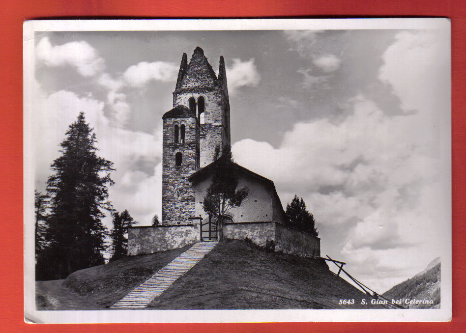 K494 San Gian Bei Celerina. Kirche. Steiner St Moritz 5643. Nicht Gelaufen. - Celerina/Schlarigna