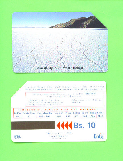 BOLIVIA - Urmet Phonecard As Scan - Bolivië