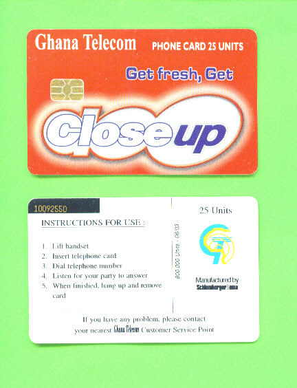 GHANA - Chip Phonecard As Scan - Ghana