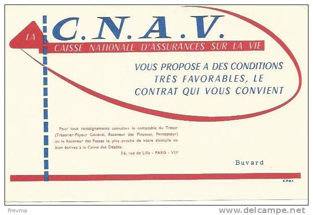 Buvard La C.n.a.v - Banque & Assurance