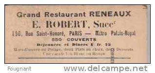 FRANCE: NEUILLY-Sur-Seine :Crue De La Seine:30/01/1910.Rue Soyer.Verso:Grand Restaurant Reneaux.Non écrite. - Inondations