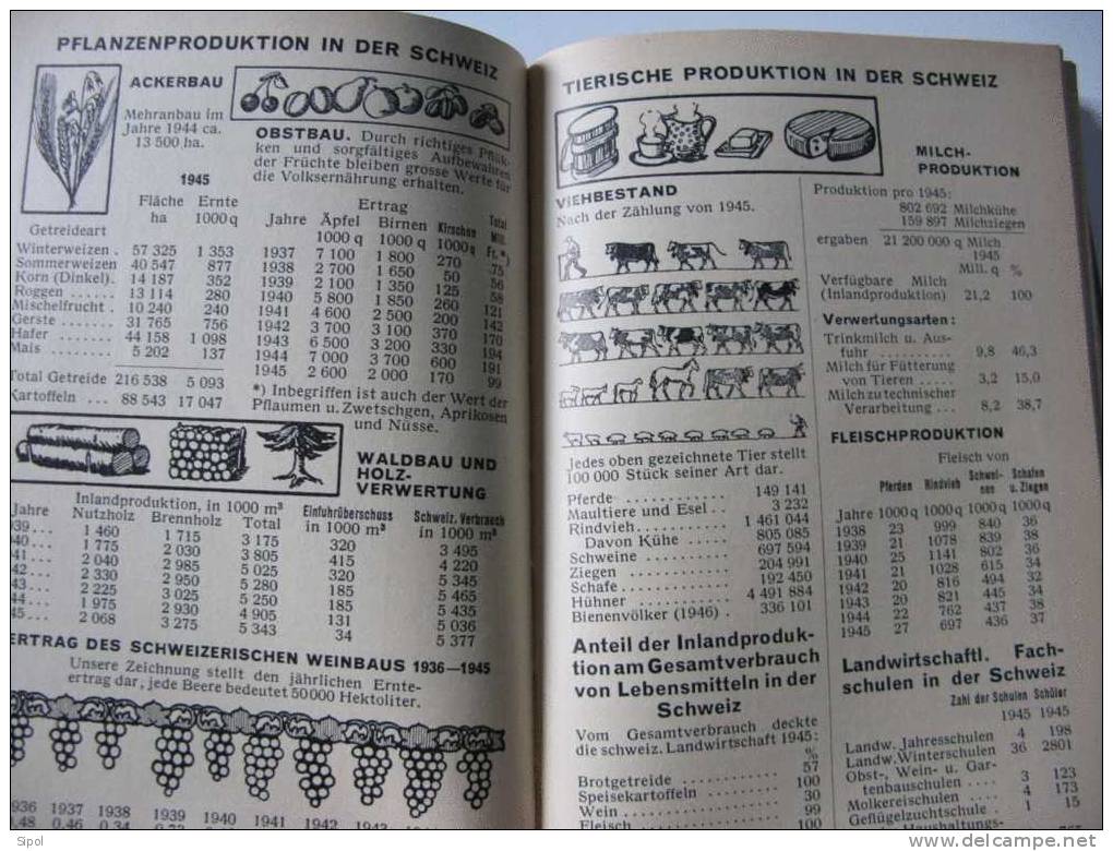 Pestalozzi Kalender ( Calendrier Ou Plutôt Agenda ) Marqué 1848 Sur La Couverture Mais En Fait De 1948 - Tamaño Pequeño : 1941-60