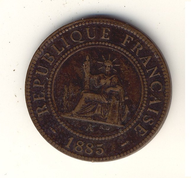 INDOCHINE - INDOCHINA - 1 Cent 1885 - N° 01 - Andere & Zonder Classificatie