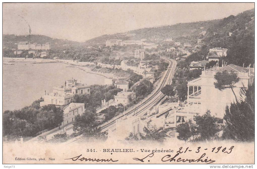 Cpa Du 06 - Beaulieu - Vue Générale - Vers 1900 - Beaulieu-sur-Mer