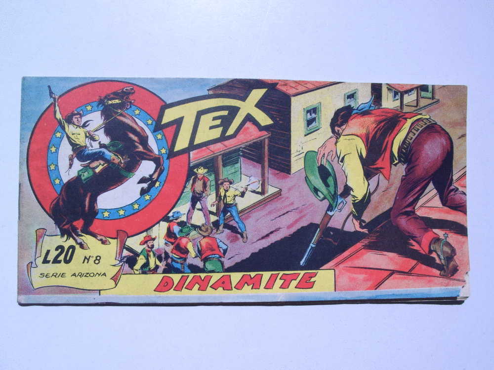 Tex A Striscia Serie ARIZONA N. 8 -  DINAMITE - 1956 - ORIGINALE - Tex