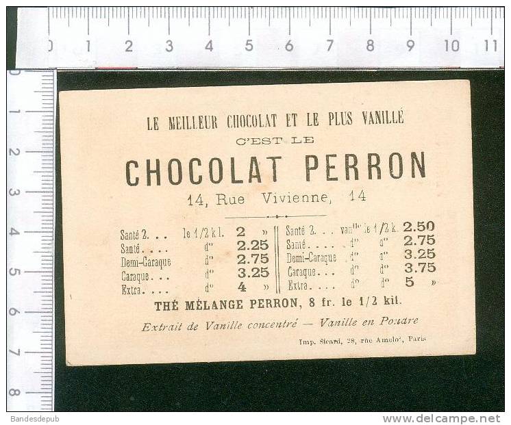 Chocolat Perron Lith Sicard Enfant Tabac Tabagisme Concierge  ? Martinet  La Pipe De Mon Oncle - Otros & Sin Clasificación