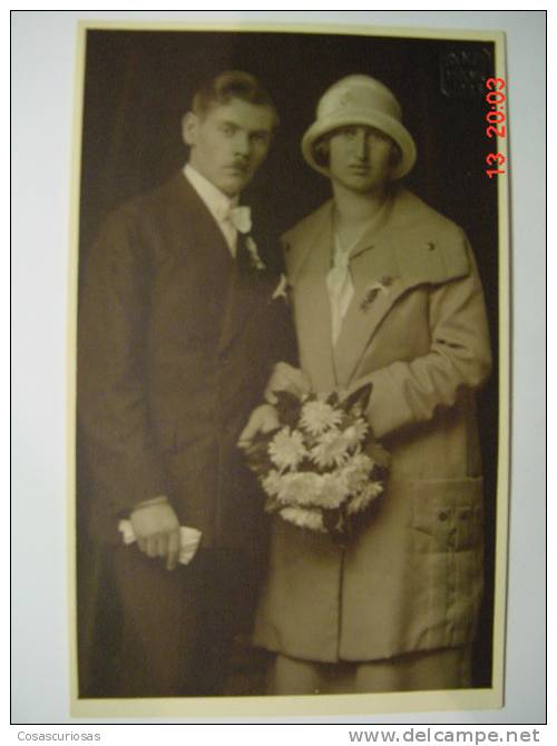 2066 WEDDING BODA MARRIAGE  GERMANY PHOTO POSTCARD YEARS 1920 OTHERS IN MY STORE - Marriages