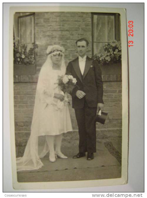 2068 WEDDING BODA MARRIAGE  GERMANY PHOTO POSTCARD YEARS 1920 OTHERS IN MY STORE - Hochzeiten