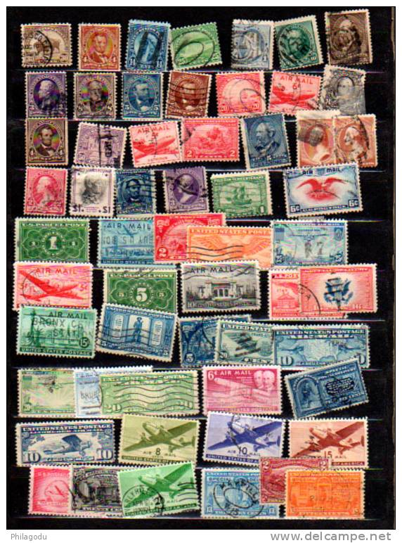 Etats-Unis 1940, Lot Oblitéré Avant 1940, Cote + De 100 $ - Unused Stamps