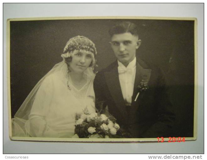 2073 WEDDING BODA MARRIAGE  GERMANY PHOTO POSTCARD YEARS 1920 OTHERS IN MY STORE - Matrimonios