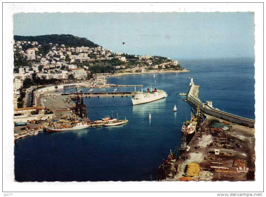 Nice Arrivée Au Port Du Courrier De Corse Et Cap De Nice Ecrite En 1970 - Maritiem Transport - Haven