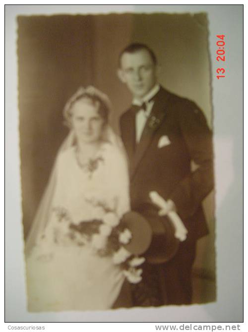 2075 WEDDING BODA MARRIAGE  GERMANY PHOTO POSTCARD YEARS 1920 OTHERS IN MY STORE - Noces