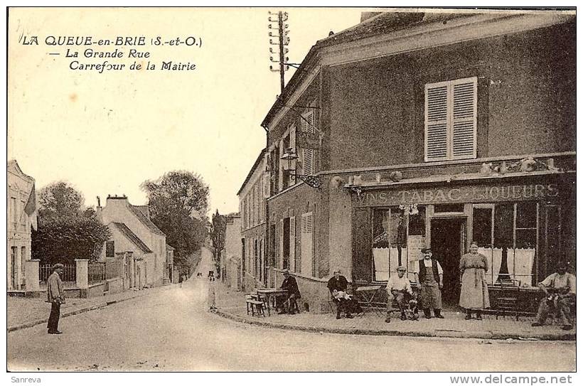 La Queue En Brie - La Grande Rue - Carrefour De La Mairie - La Queue En Brie