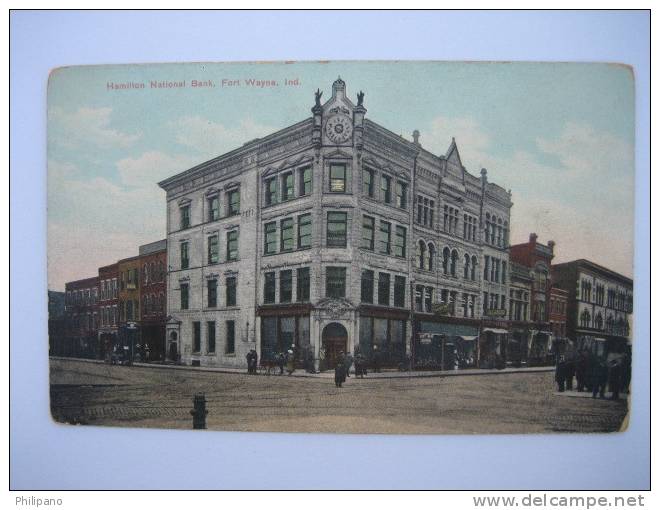 Fort Wayne In   Hamilton National Bank  Circa 1907 - Banks