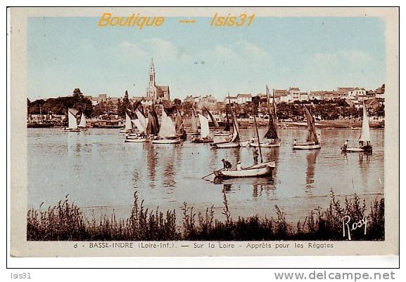 Dép  44 - Sports - Bateaux - Voiliers - Régate - RF19304 - Basse Indre - Apprêts Pour Les Régates - Sur La Loire - Basse-Indre