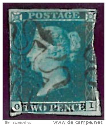 GREAT BRITAIN - 1841 QUEEN VICTORIA 2d Blue - V1943 - Used Stamps