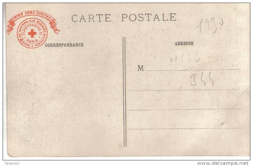 CROCE ROSSA FRANCESE  MUSEO  DE L'ARMEEE  CAMPAGNA 1915/18  MITRAILLEUSE  MITRALIATRICE   C164 - Cruz Roja