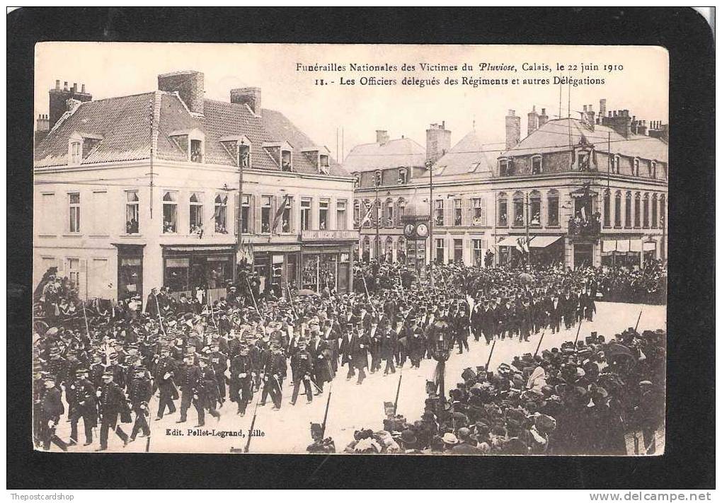 FRANCE CPA  62 Funérailles Nationales Des Victimes Du Pluviose, Calais, Le 22 Juin 1910 PAS DE CALAIS - Calais