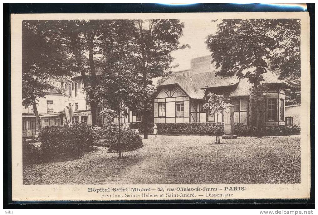 75 --- Paris --- Hopital St Michel ... Pavillons Ste - Helene Et St - Andre .. Dispensaire - Salud, Hospitales