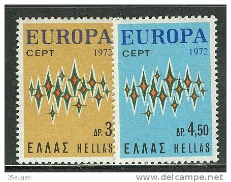 GREECE  EUROPA CEPT 1972  MNH - 1972