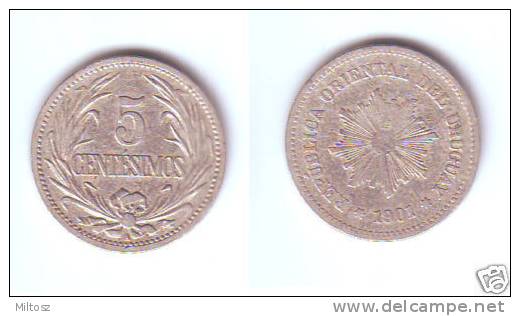 Uruguay 5 Centesimos 1901 - Uruguay