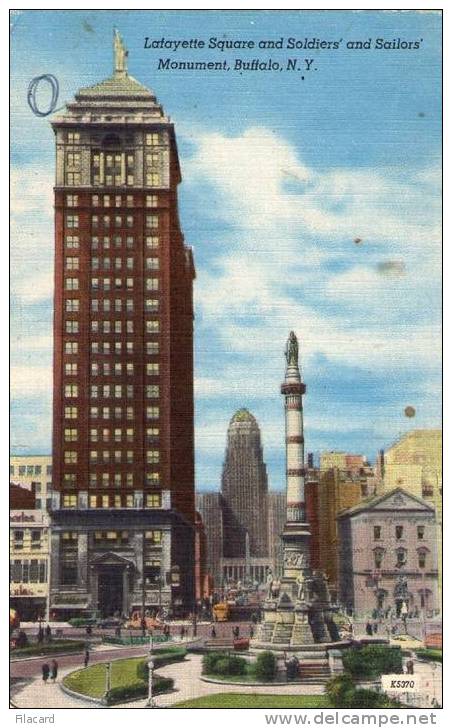 5425   Stati   Uniti     Lafayette  Square  And  Soldiers  And  Sailors  Monument,  Buffalo  N. Y.   NV - Buffalo