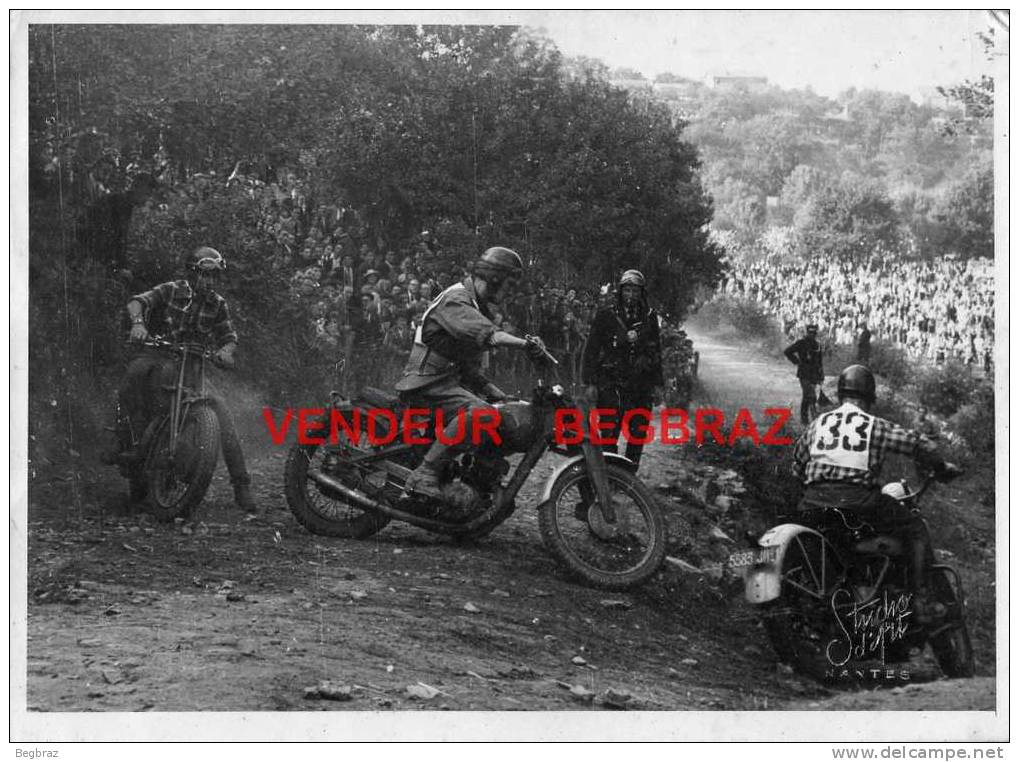 MOTO CROSS   REGION NANTAISE  LE CELLIER ?  STUDIO D ART PHOTOGRAPHE   PHOTO 18 / 13 Cm   Moto - Sports