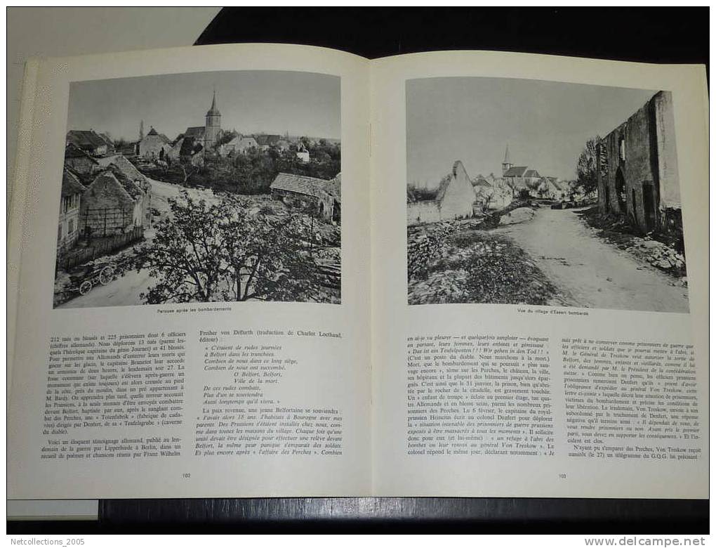 BELFORT ET SON TERRITOIRE 20 SIECLE ET 103 JOURS D´HISTOIRE - PAR ANDRE MONNIER - GUERRE DE 1870-1871 ETC........ - Franche-Comté