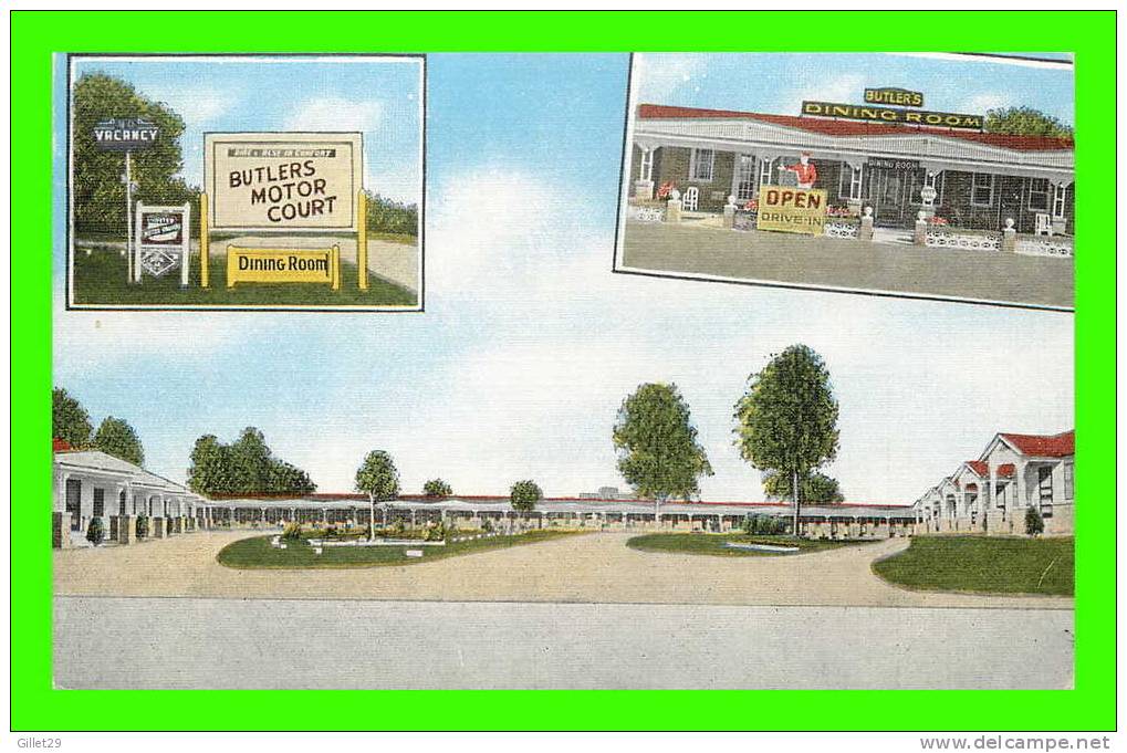 JACKSONBORO,  SC - BUTLER´S MOTOR COURT - E.C. KROPP CO - - Andere & Zonder Classificatie