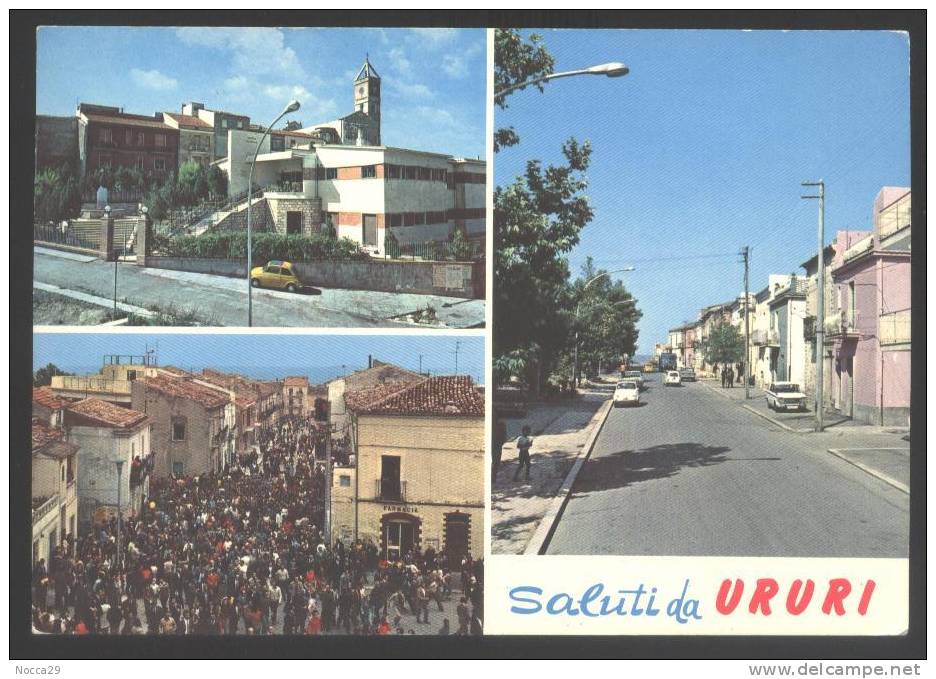 URURI CAMPOBASSO 1979  SALUTI CON 3 VEDUTINE. FOLKLORE . LA CORSA DEI CARRI - Campobasso
