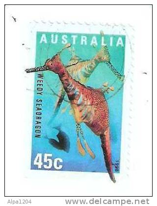 TIMBRE AUSTRALIA "WEEDY SEADRAGON 45C" - OBLITERE - Collections