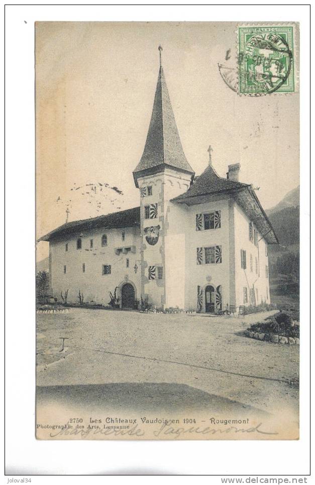 Suisse - Les Chateaux Vaudois En 1904 - ROUGEMONT - Rougemont
