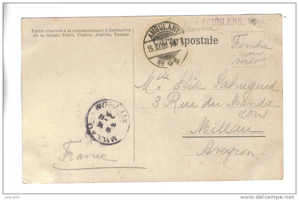 Suisse - Les Chateaux Vaudois En 1904 - ROUGEMONT - Rougemont