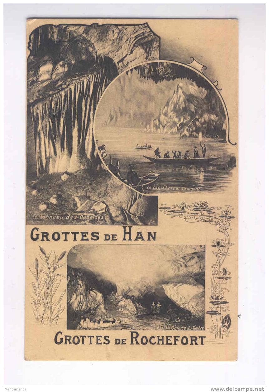 088/15 - BELGIQUE GROTTES - Carte-Vue TP Houyoux PREO BXL 1923 - Grottes De HAN Et ROCHEFORT - Autres & Non Classés