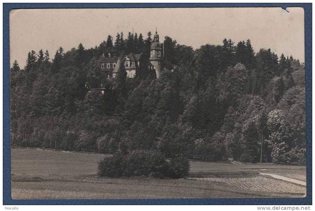 POLOGNE POLAND POLSKA - CARTE PHOTO JELENIA GORA - HIRSCHBERG IM RIESENGEBIRGE  ACTUELLEMENT HOTEL PALAC PAULINUM - 1934 - Polonia