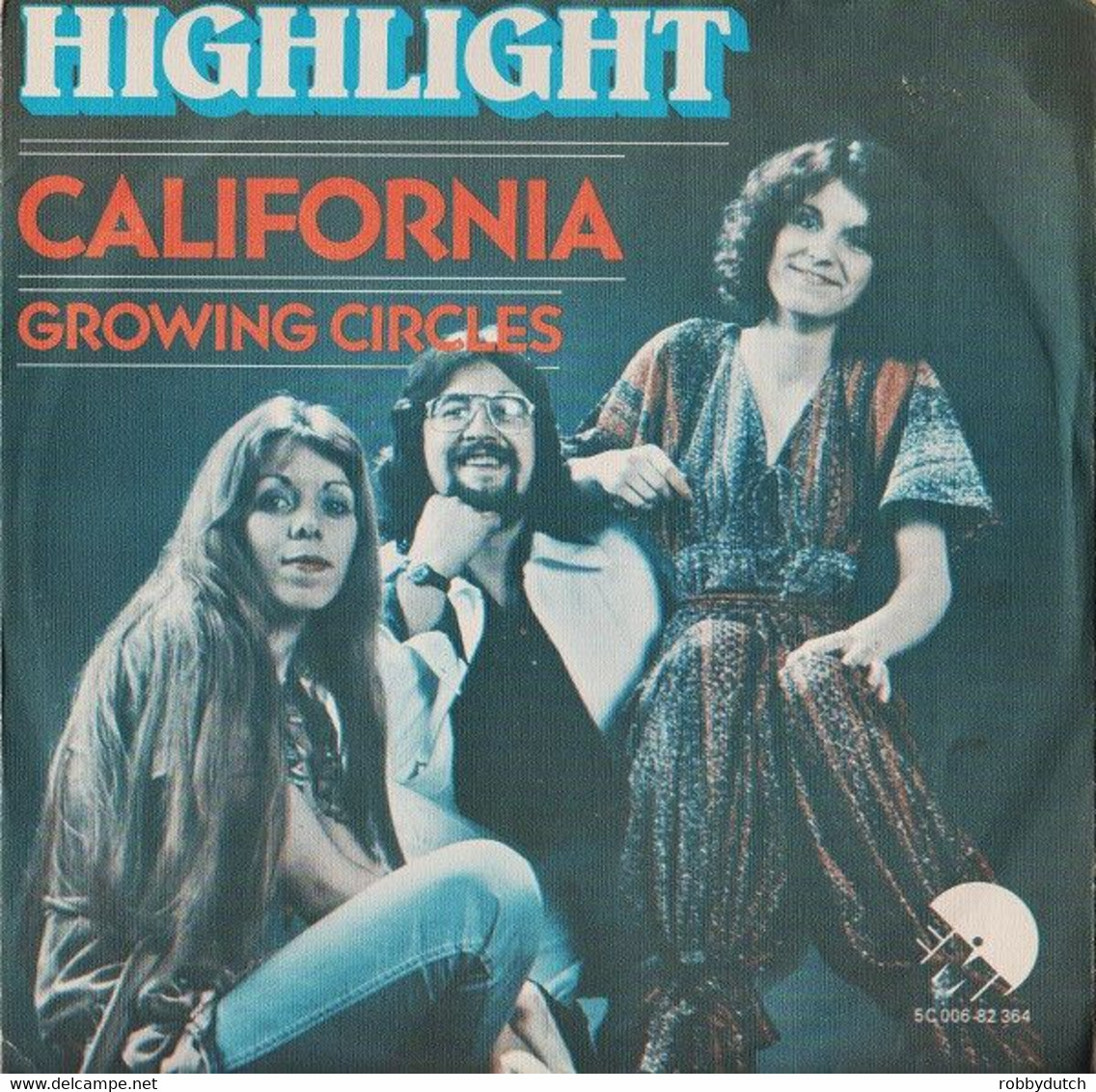 * 7" *  HIGHLIGHT - CALIFORNIA (Nederpop 1977) - Disco, Pop